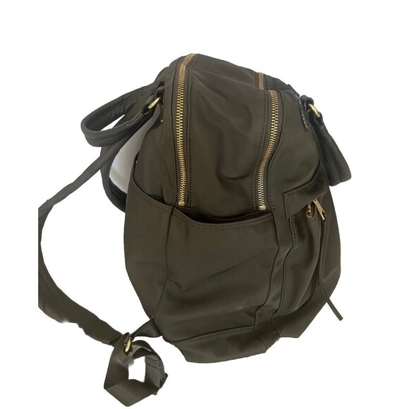 MZ Wallace Jordan Dark Grey Laptop Backpack Handle Pocket Nylon Travel School - Picture 3 of 6